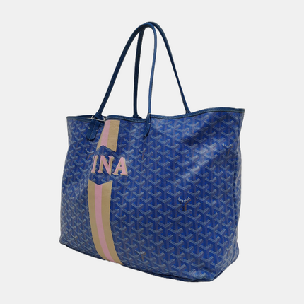 Goyard Saint Louis GM Tote Large Blue With Tina Print