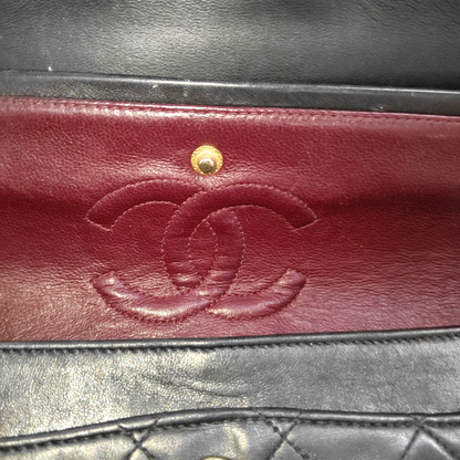 Chanel Classic Flap Vintage Small Lambskin Leather with 24k Gold HW, 1994-1996