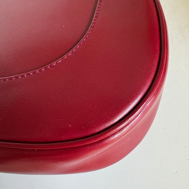 Gucci Jackie 1961 Red Burgundy Leather Bag Small Shoulder Bag