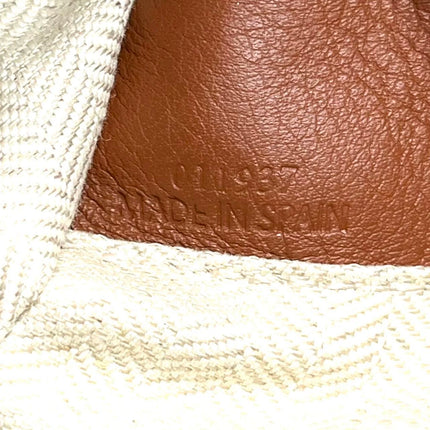 Loewe Puzzle Small Leather Woven Braided Tan Brown Crossbody Bag