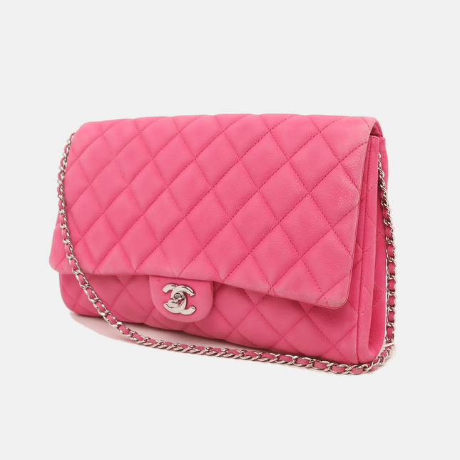 Chanel Envelope Clutch with Chains Pink Caviar Leather, 2013-2014