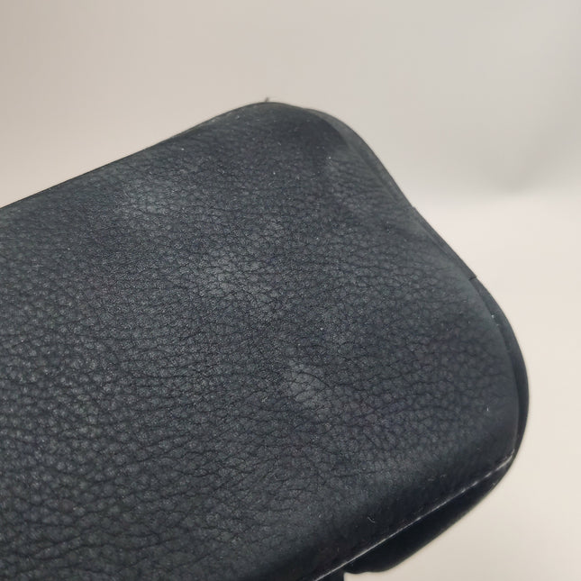 Chanel Nubuck Suede Darjeeling Flap Bag Ultimate Stitch Black Jumbo Bag