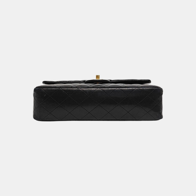 Chanel Classic Flap Medium Black Lambskin Leather Gold Hardware 2009-2010