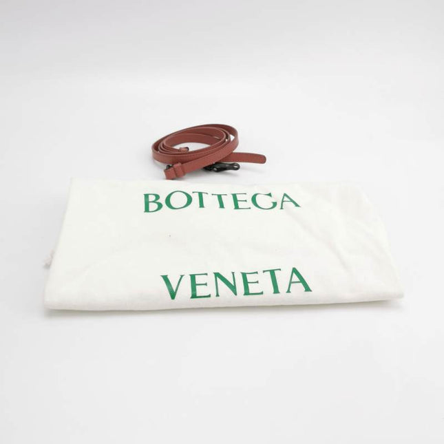 Bottega Veneta Roma Mini Bag Intrecciato Nappa Leather Pink 25cm