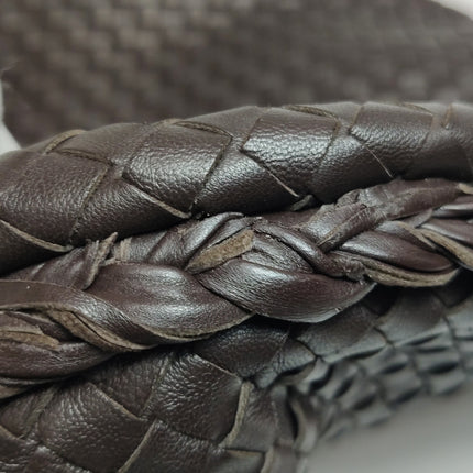 Bottega Veneta Veneta Hobo Medium Dark Chocolate Brown 40cm Intrecciato Lambskin leather