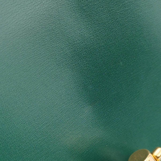 Gucci Jackie 1961 Green Leather Bag Small with Adjustable Strap