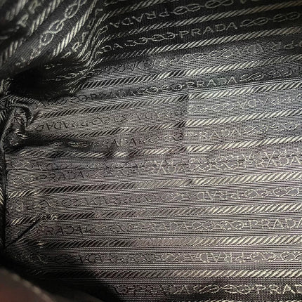 Prada Leopard Print Pony-style Calfskin Tortoise Strap Large Shoulder Bag