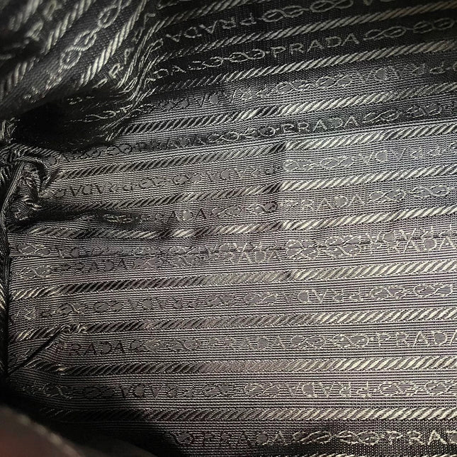 Prada Leopard Print Pony-style Calfskin Tortoise Strap Large Shoulder Bag