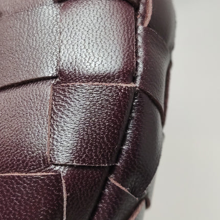 Bottega Veneta Jodie Mini Dark Burgundy Wine Leather