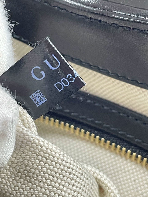 Gucci Jackie 1961 Black & White Leather Bag Small