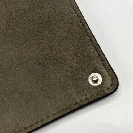 Fendi Peekaboo ISeeU Sellier Small Grey Leather with Python Skin Trimming