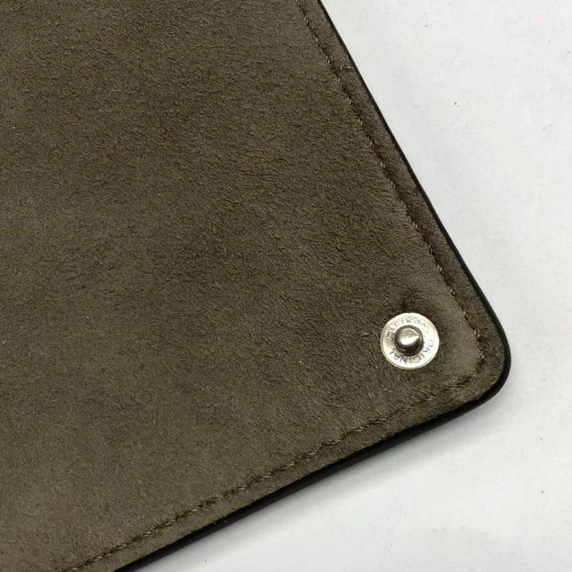 Fendi Peekaboo ISeeU Sellier Small Grey Leather with Python Skin Trimming