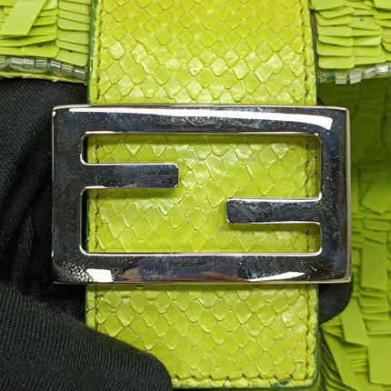 Sold Fendi Baguette Green Sequins Shoulder Bag