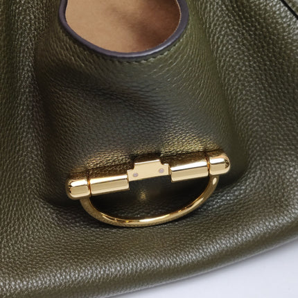 Gucci Softbit Maxi Shoulder Bag Olive Green Calfskin Leather 2024