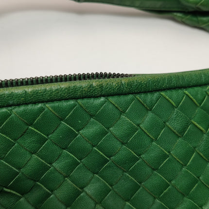 Bottega Veneta Hobo Bag Lambskin Leather Green 40cm