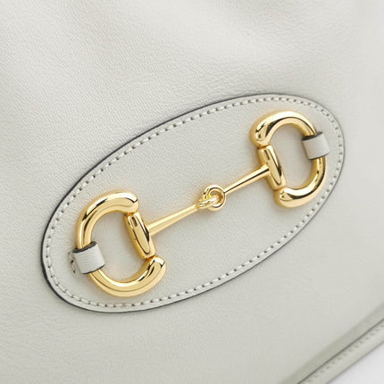 Sold Gucci 1955 Horsebit Chain Tote Leather White