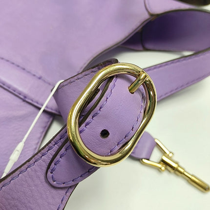 Gucci Jackie 1961 Soft Purple Leather Bag Medium