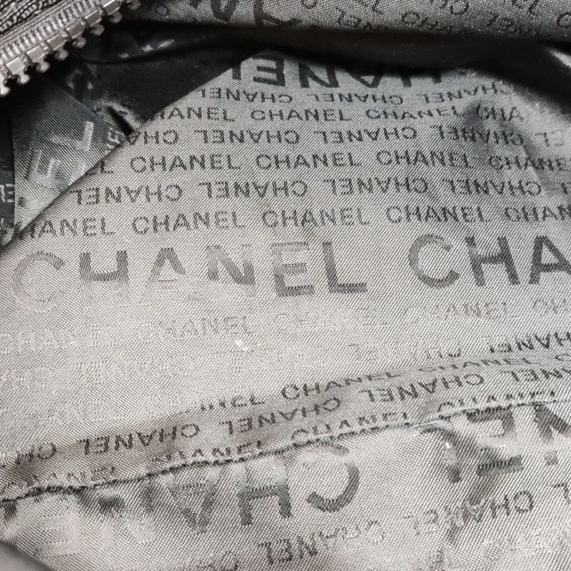 Chanel Travel Line Boston /Bowling Bag Maxi Black Fabric 2003-2003