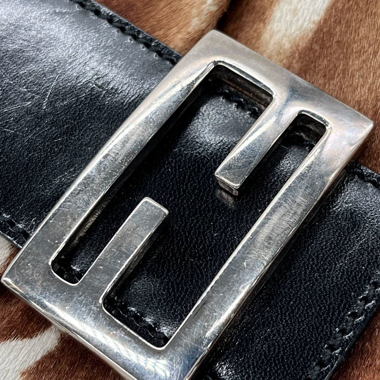 Sold Fendi Baguette Pony-hair Style Calfskin Leather in Horse Print