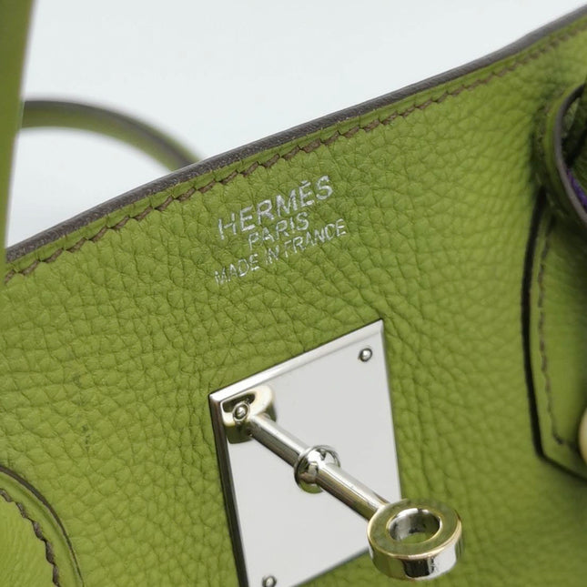 Hermès Birkin 35 Togo Green Vert Anis 37 Palladium Hardware 2008