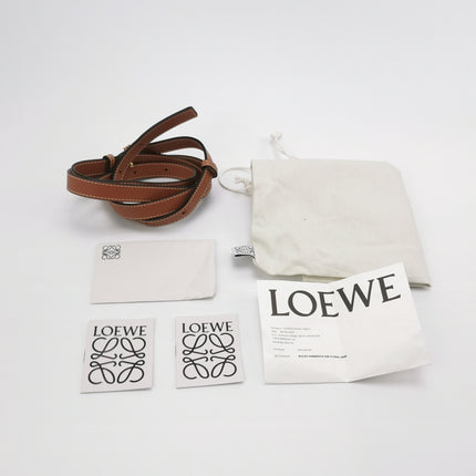 Loewe x William de Morgan Hammock Mini Tan Brown Leather Yellow Flower Embroidery Top Handle Crossbody Bag