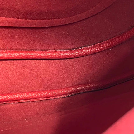 Gucci Jackie 1961 Medium Red Graind Leather Gold Hardware