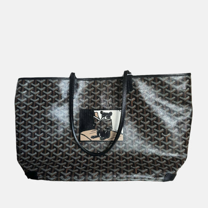 Goyard Artois GM Large Black French Bulldog Reinforced Corners and Zipper