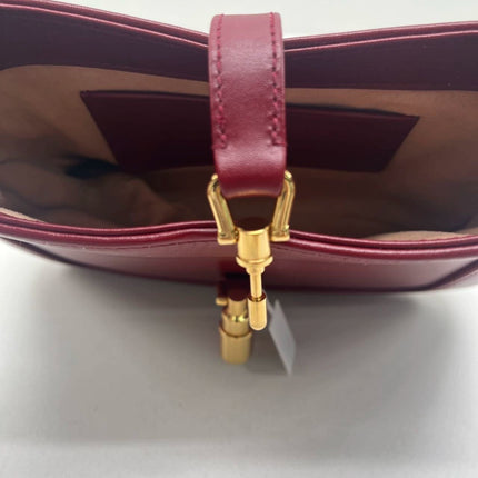 Gucci Jackie 1961 Mini Red Burgundy Leather Bag