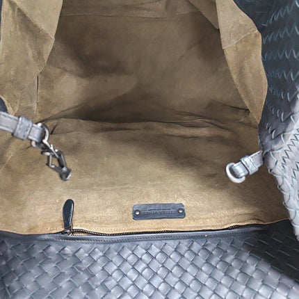 Bottega Veneta Cesta Shopper Tote Intrecciato Black Leather Large 50cm