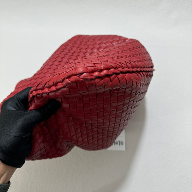 Sold Bottega Veneta Hobo Bag Large Burgundy Red Lambskin leather 52cm