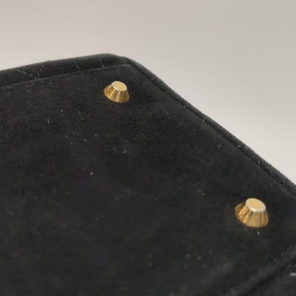 Lady Dior Vintage Medium Black Suede Leather Gold Hardware 1997