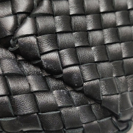 Bottega Veneta Reissued Cabat Intreccio Leather Tote Bag Black 40cm