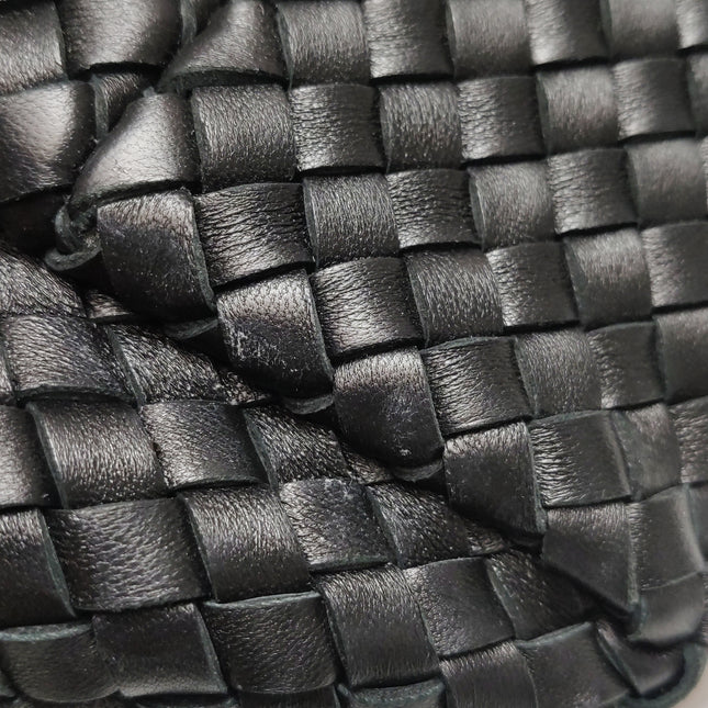 Bottega Veneta Reissued Cabat Intreccio Leather Tote Bag Black 40cm