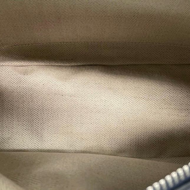 Loewe Braided Puzzle Small Woven Navy Leather Crossbody Bag