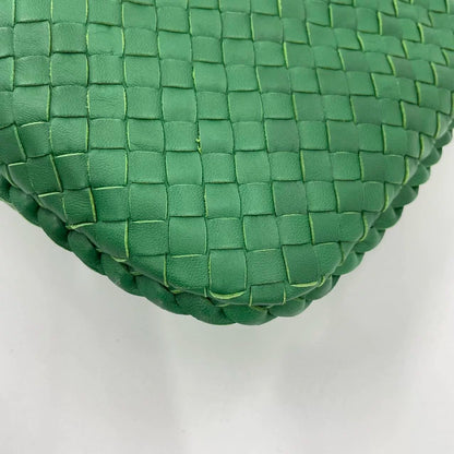 Bottega Veneta Veneta Hobo Dark Green Lambskin Leather 40cm