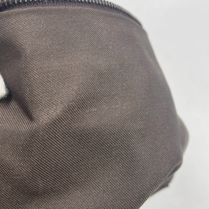 Fendi Baguette Large Dark Brown Suede Leather Shoulder Bag