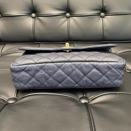 Chanel Paris Limited Small Navy Caviar Leather Gold Hardware 2015-16