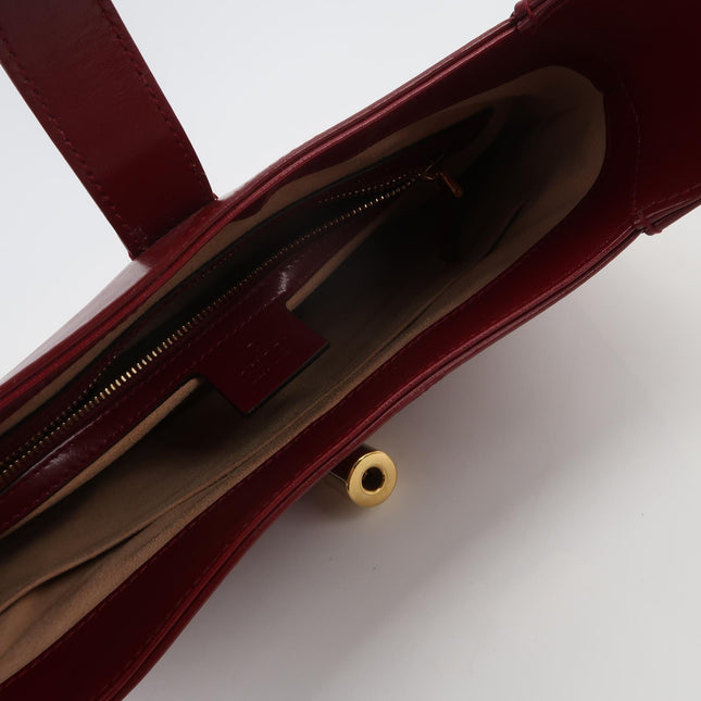 Gucci Jackie 1961 Red Burgundy Leather Bag Small Shoulder Bag