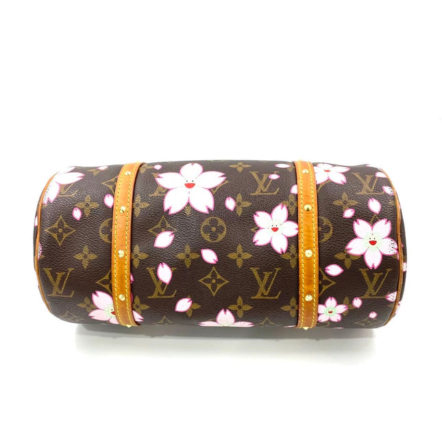 Louis Vuitton x Takashi Murakami Papillon 28 Cherry Blossom Monogram Handbag