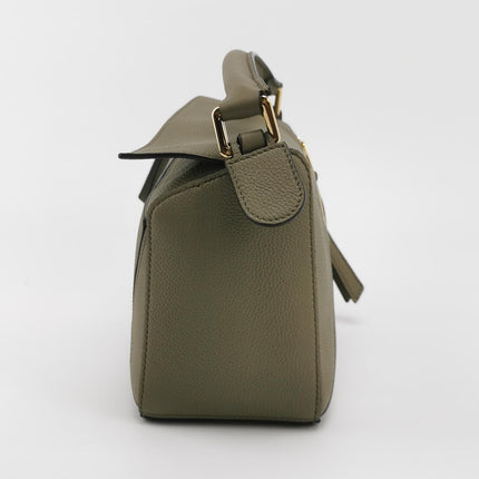 Loewe Puzzle Small Artichoke Green Calfskin leather Crossbody bag