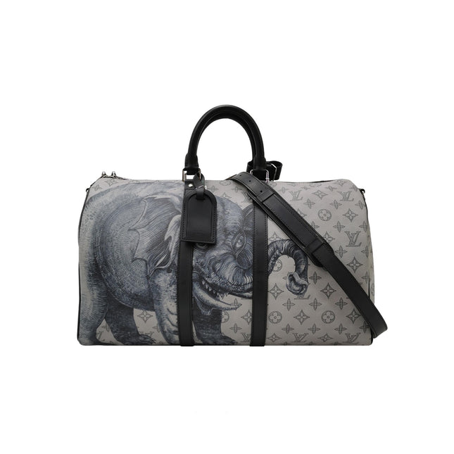 Louis Vuitton x Chapman Brothers Keepall 45 Bandouliere Lion Elephant