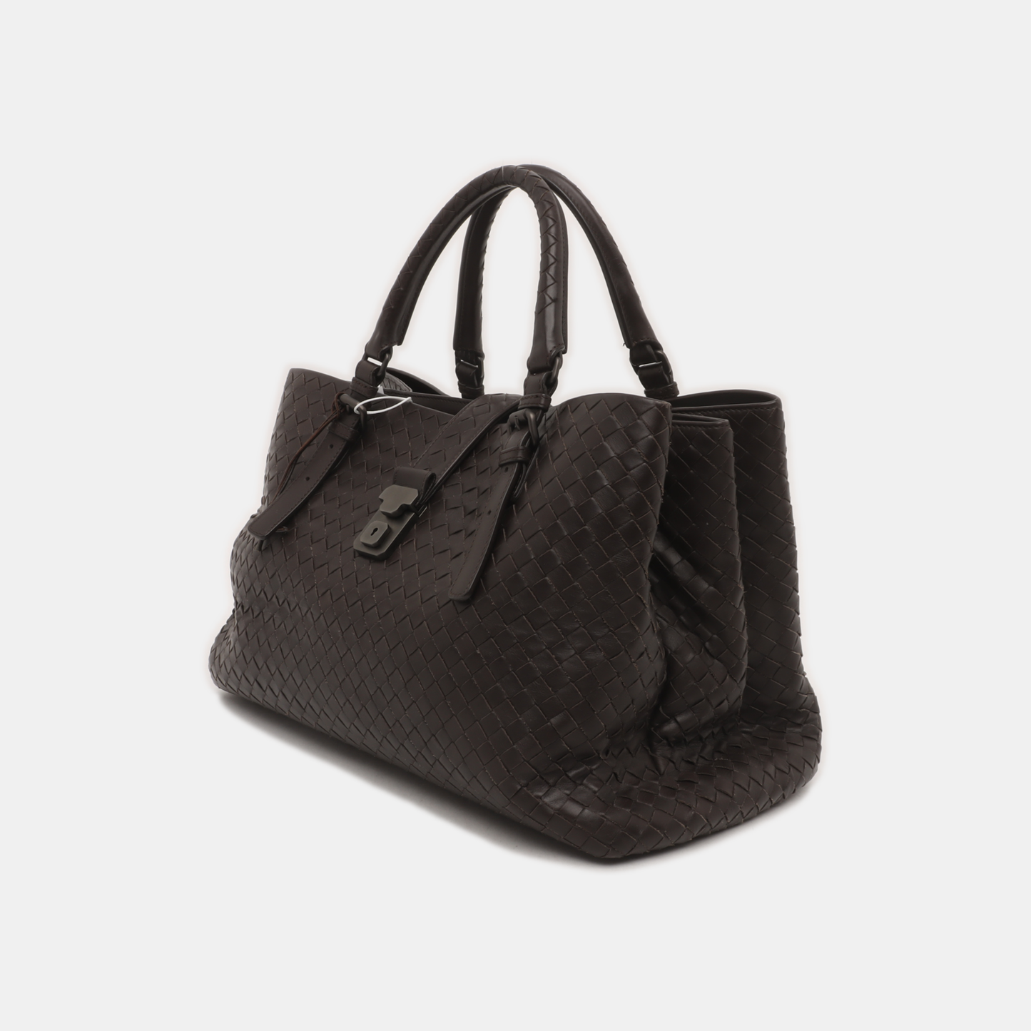 Bottega Veneta Roma Large Intrecciato Nappa Leather Dark Brown 37cm