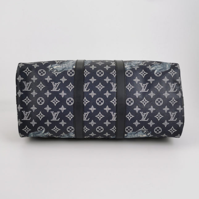 Louis Vuitton x Chapman Brothers Keepall 45 Bandouliere Lion Navy