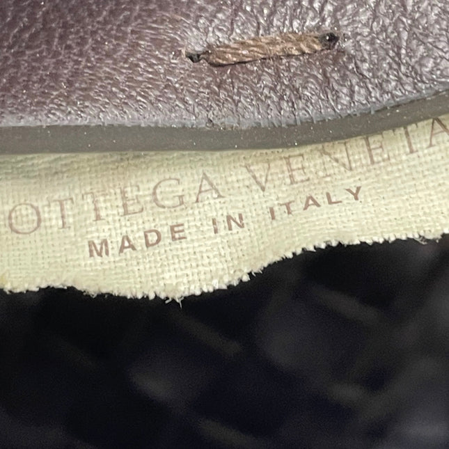 Bottega Veneta Cabat Tote Intreccio Leather Dark Chocolate Brown 40cm
