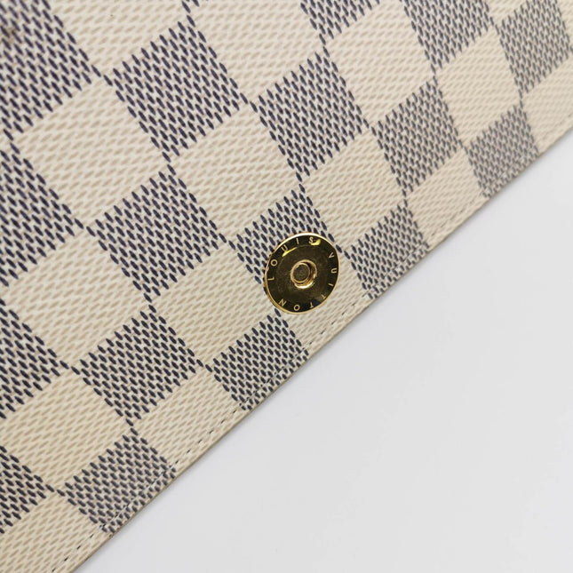 Sold Louis Vuitton Damier Azur Summer Trunks Pochette Weekend White