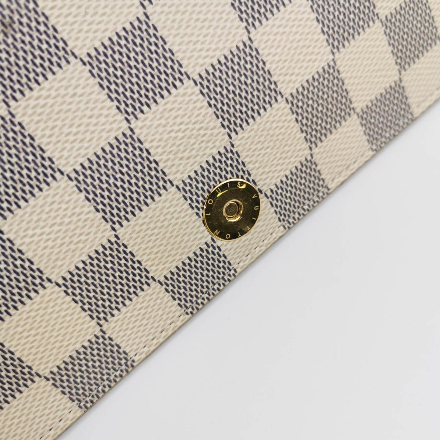 Louis Vuitton Damier Azur Summer Trunks Pochette Weekend White