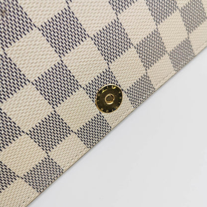 Louis Vuitton Damier Azur Summer Trunks Pochette Weekend White