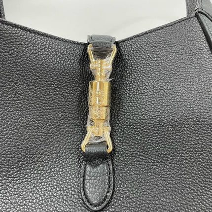 Gucci Jackie 1961 Black Pebbled Leather Bag Small