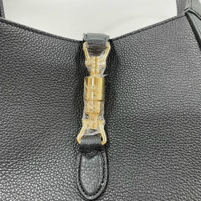 Gucci Jackie 1961 Black Pebbled Leather Bag Small