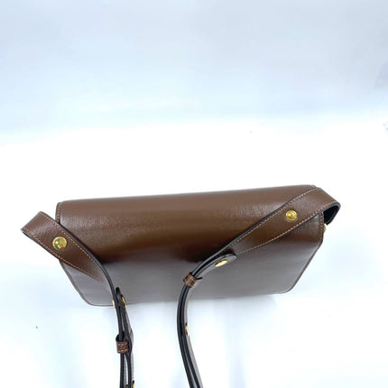 Gucci 1955 Horsebit Shoulder Bag Caramel Brown Small Leather